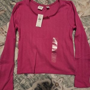 GAP Kids Fuchsia Long Sleeve Top